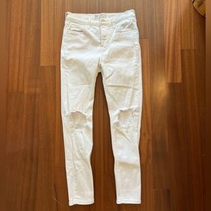 Free People White Jeans